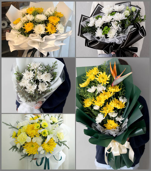 广东梅州市丰顺县龙岗镇松梅村白事花束代送